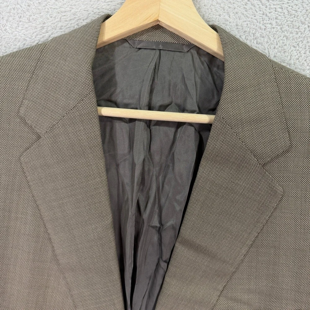Tom James Bespoke Holland & Sherry Mens 44R Blazer Ventura Wool‎ Silk Sport Coat